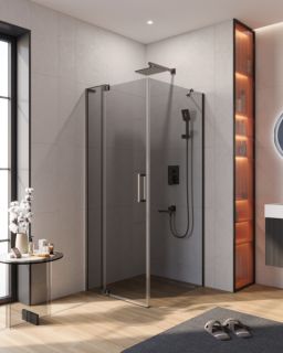 Душевой уголок CEZARES SLIDER-AH-1-80-80/90-GRIGIO-GM